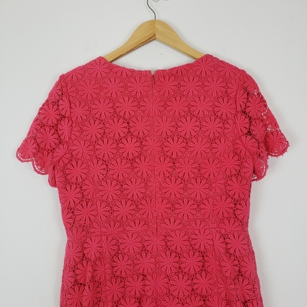 Talbots pink floral eyelet lace dress - Picture 6 of 10